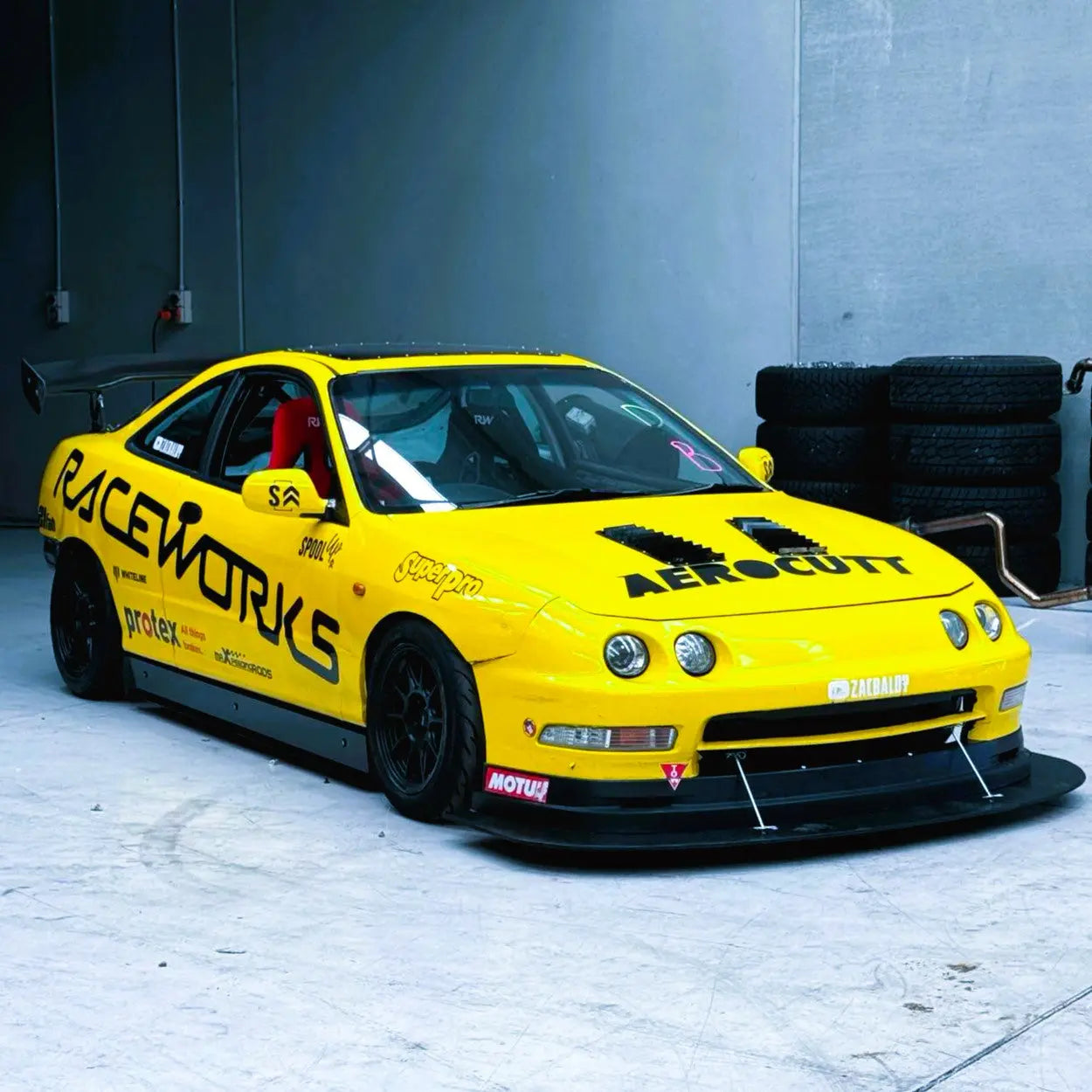 DC2R  SIDE SKIRT 3-5" (SATIN BLACK POWDERCOATED) CIRCUITWORXS