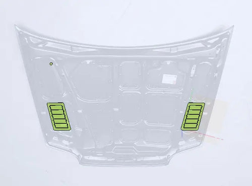 Hood Louvers Bonnet Vents