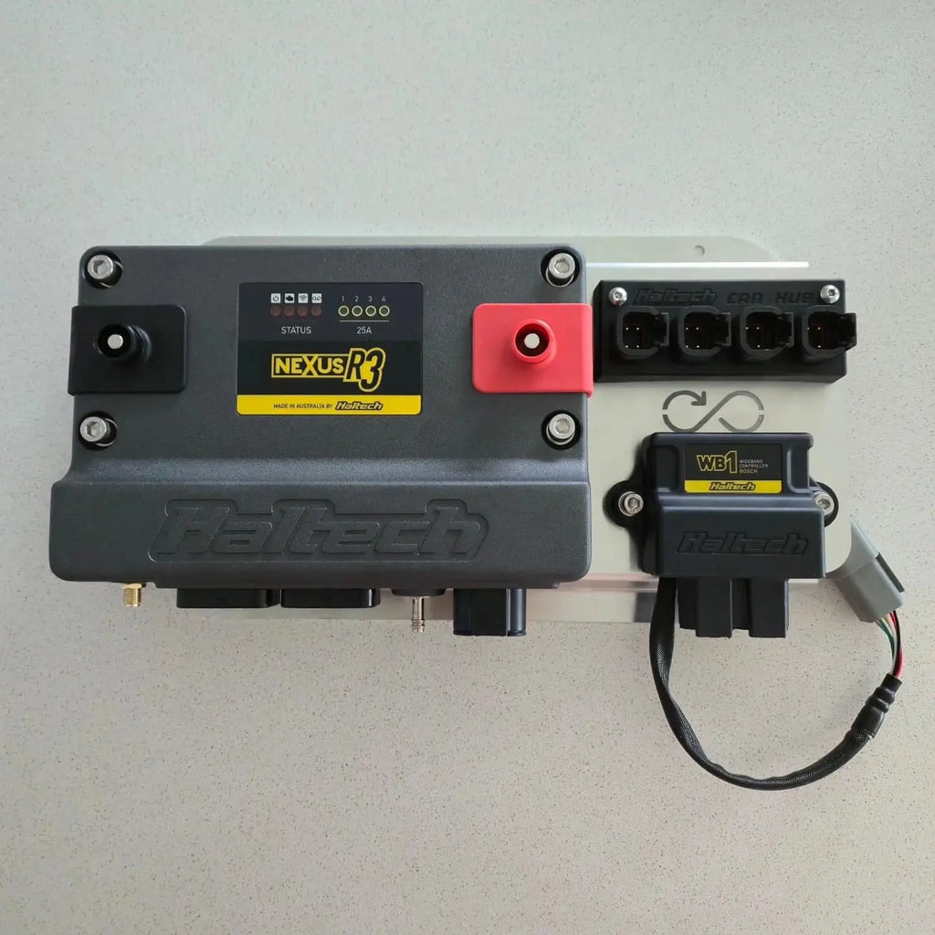 Haltech Nexus R3 Mount ECU +Wb2+ CANHUB 3 In 1 Mount (suits S2/S3 Rebel) CIRCUITWORXS