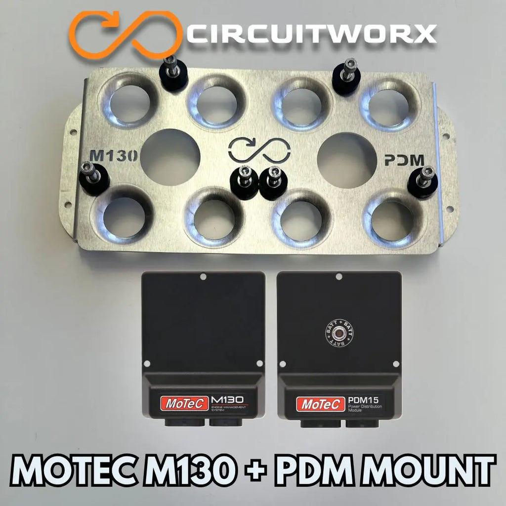 Motec M130 and PDM combined Mount CIRCUITWORXS