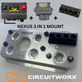 Haltech Nexus R3 Mount ECU +Wb2+ CANHUB 3 In 1 Mount (suits S2/S3 Rebel) CIRCUITWORXS