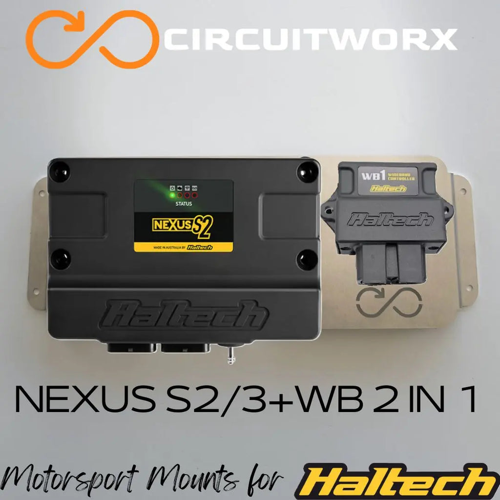 Haltech S2/S3L ECU and Wideband 2 In 1 Mount CIRCUITWORXS