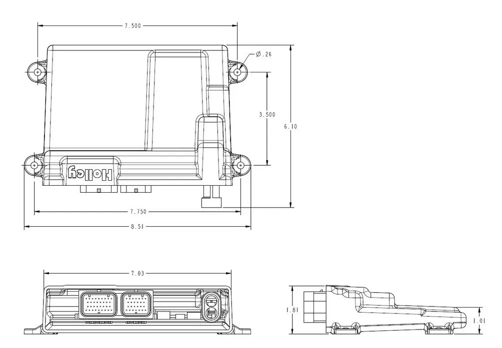 Holley HP EFI ECU Mounting Bracket CIRCUITWORXS